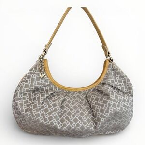 Bally Vintage Swiss-Made Monogram Canvas Hobo Shoulder Bag